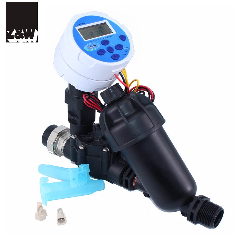 irrigation timer valve controller one zone station waterproof DC LATCHING 9V battery operating