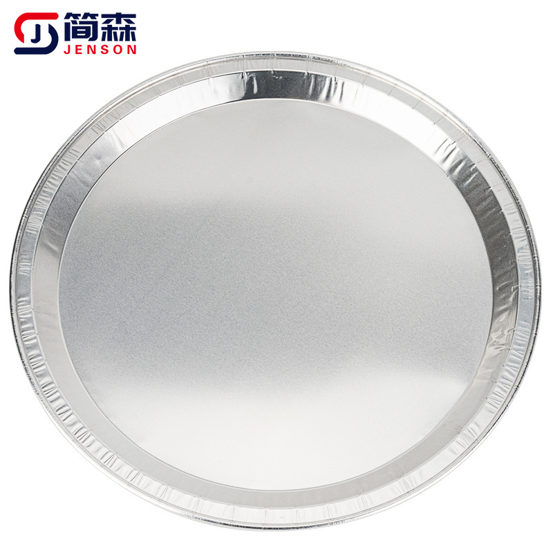 Non-Stick Round Pizza Pie Pan Aluminum Foil Plates for Dinner Wedding Party Hotel Specialty Plates