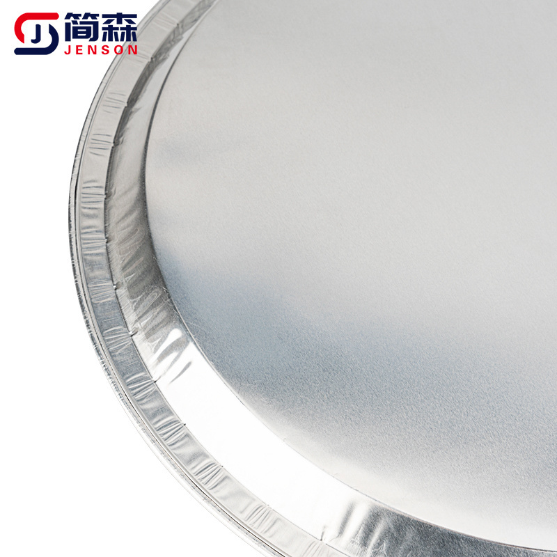 Non-Stick Round Pizza Pie Pan Aluminum Foil Plates for Dinner Wedding Party Hotel Specialty Plates