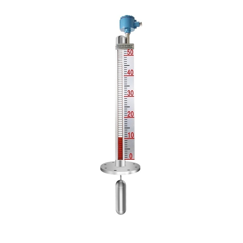 Magnetic flap level gauge 4-20ma with remote alarm PVC stainless steel magnetic water float switch high temperature