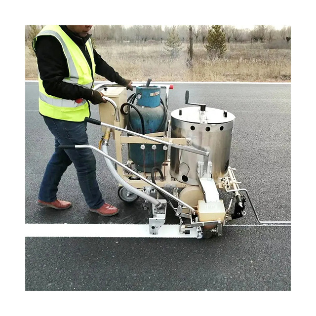 manual automatic road marking machine  JS CHEM Thermoplastic marking machine