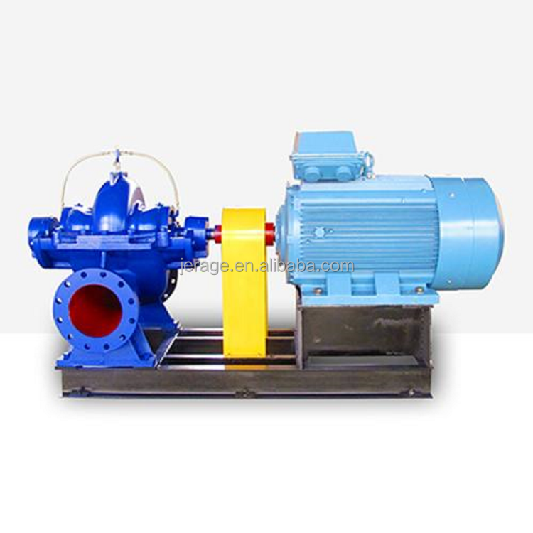 Single stage horizontal large capacity LOSW high pressure centrifugal water split case double suction pump with motor