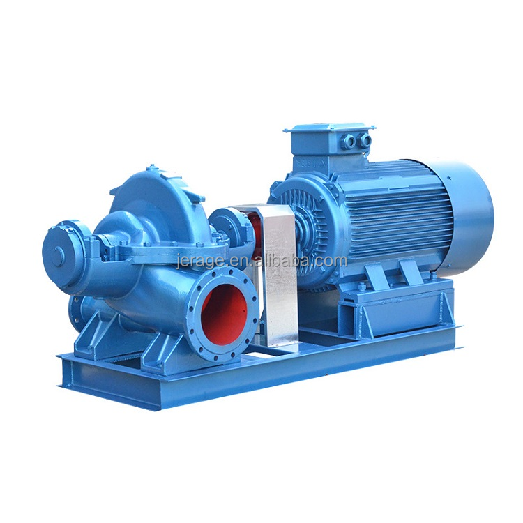 Single stage horizontal large capacity LOSW high pressure centrifugal water split case double suction pump with motor