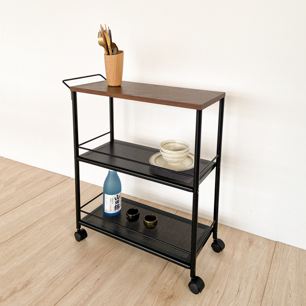 Mobile Kitchen Island Cart with Large Work Countertop