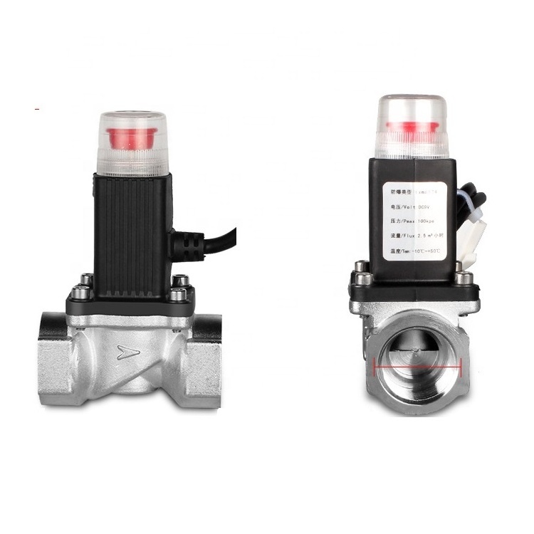 Kitchen Use Gas Safety Device Lpg Shut Off Solenoid Valve Check Standard SOLENOID VALVES General Medium Temperature 0~0.8mpa