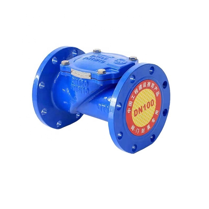 Rubber Disc Hydraulic General Swing Check Valve Wafer Check Valve Water Standard Ductile Iron 3