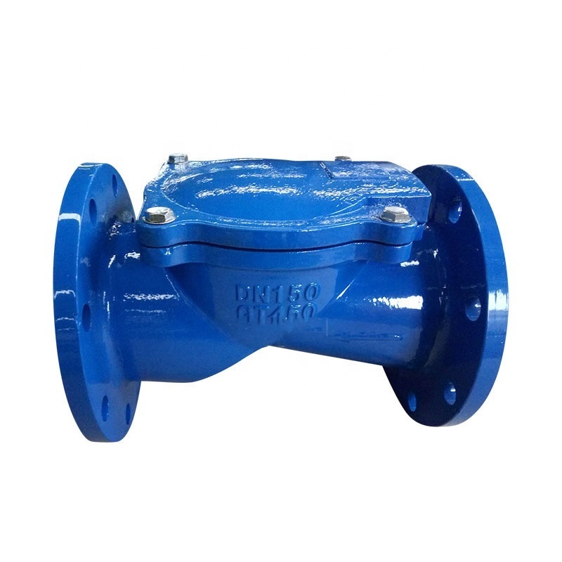 Rubber Disc Hydraulic General Swing Check Valve Wafer Check Valve Water Standard Ductile Iron 3