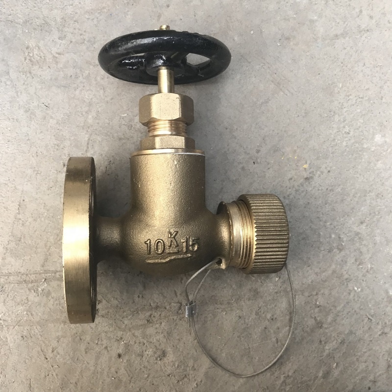 JIS F7334 5K/10K Globe Hose Valve Water Normal Temperature Gas Control Valve General Manual Ba;l Fuel Ball Valve Marine Bronze