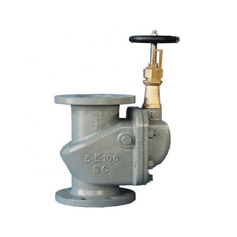 Marine Cast Steel Angle Storm Valve cast steel vertical storm valve JISF3060 5K