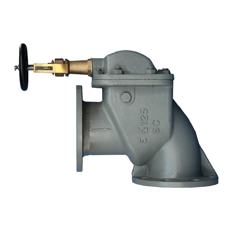 Marine Cast Steel Angle Storm Valve cast steel vertical storm valve JISF3060 5K