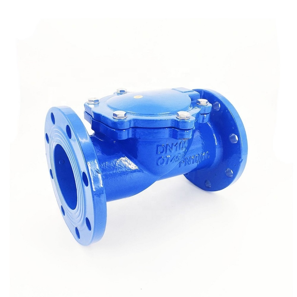 Rubber Disc Hydraulic General Swing Check Valve Wafer Check Valve Water Standard Ductile Iron 3