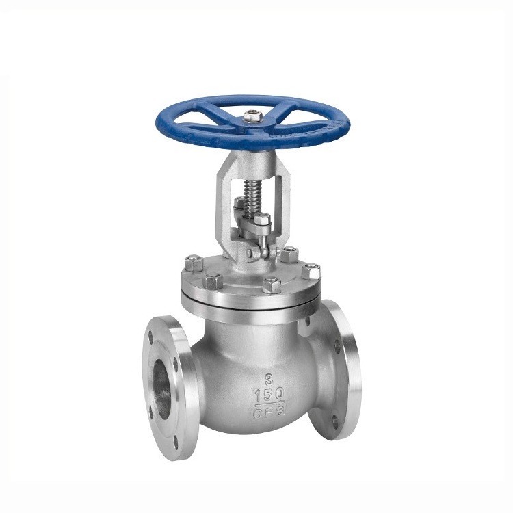 CF8 CF8M Bellows Seal Globe Valve Class 300 Flanged Cast Steel A216 WCB / Stainless Steel Flange Steam ANSI 150LB Manual Valve