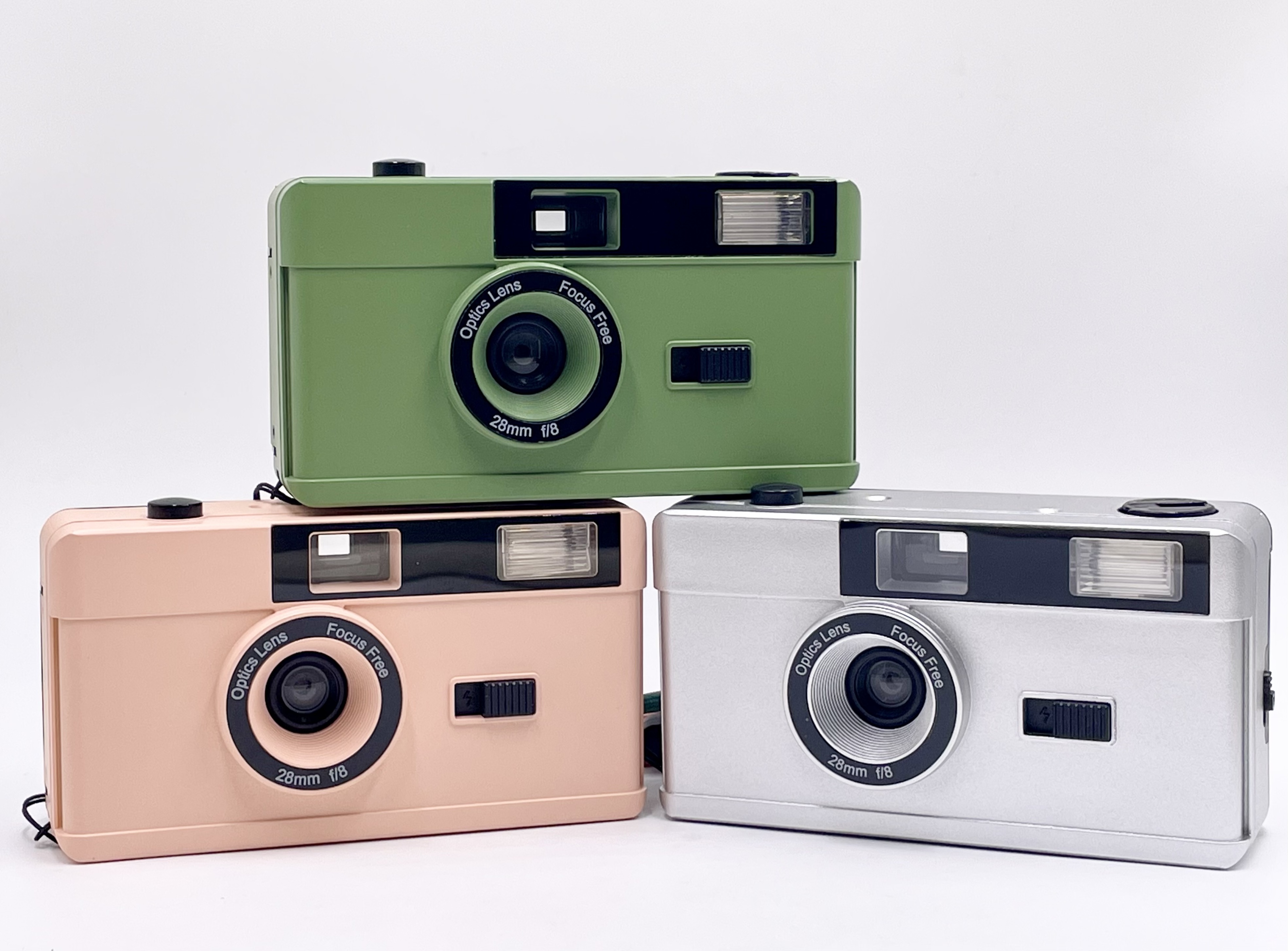 Premium Oem Colorful Reloadable Non Disposable White 35mm M35 Reusable Film Camera With Flash