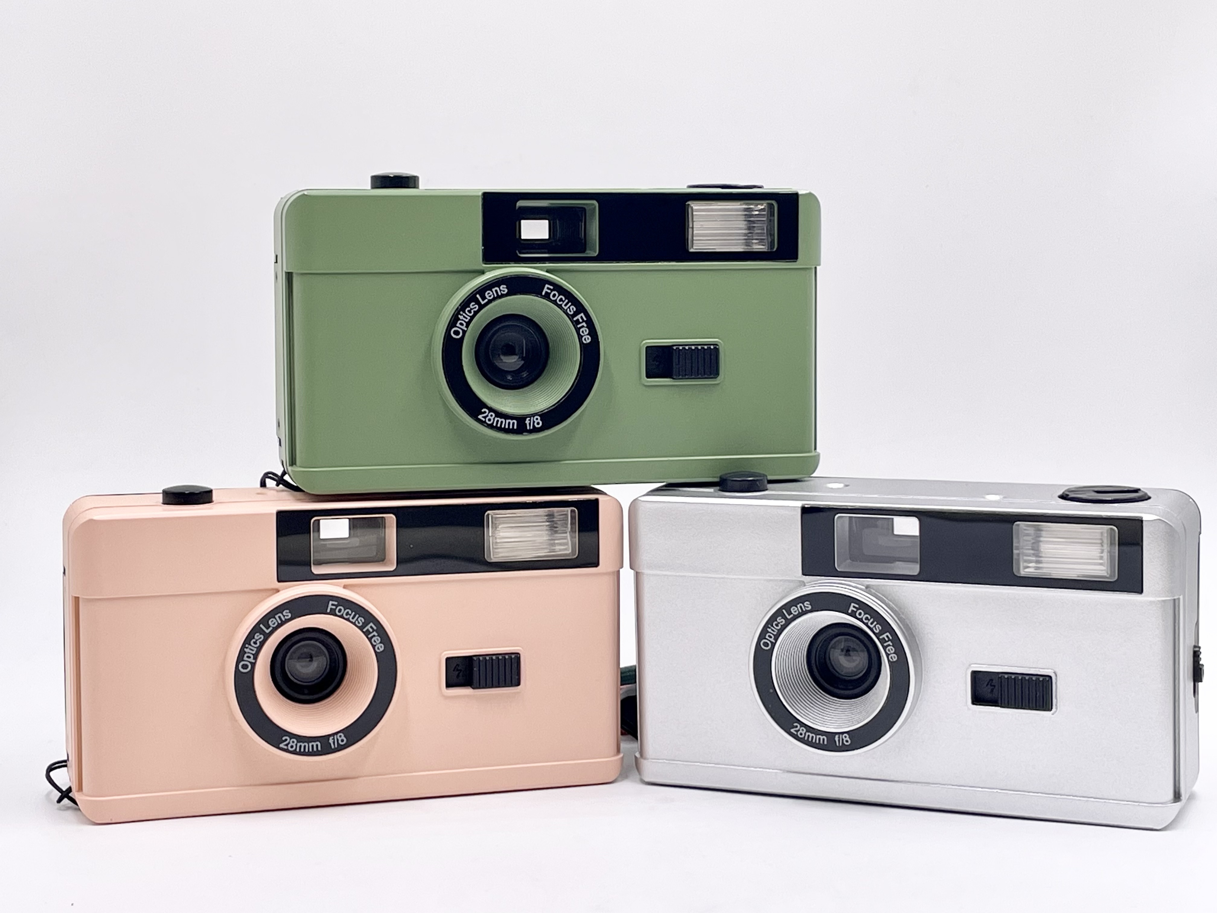 Premium Oem Colorful Reloadable Non Disposable White 35mm M35 Reusable Film Camera With Flash