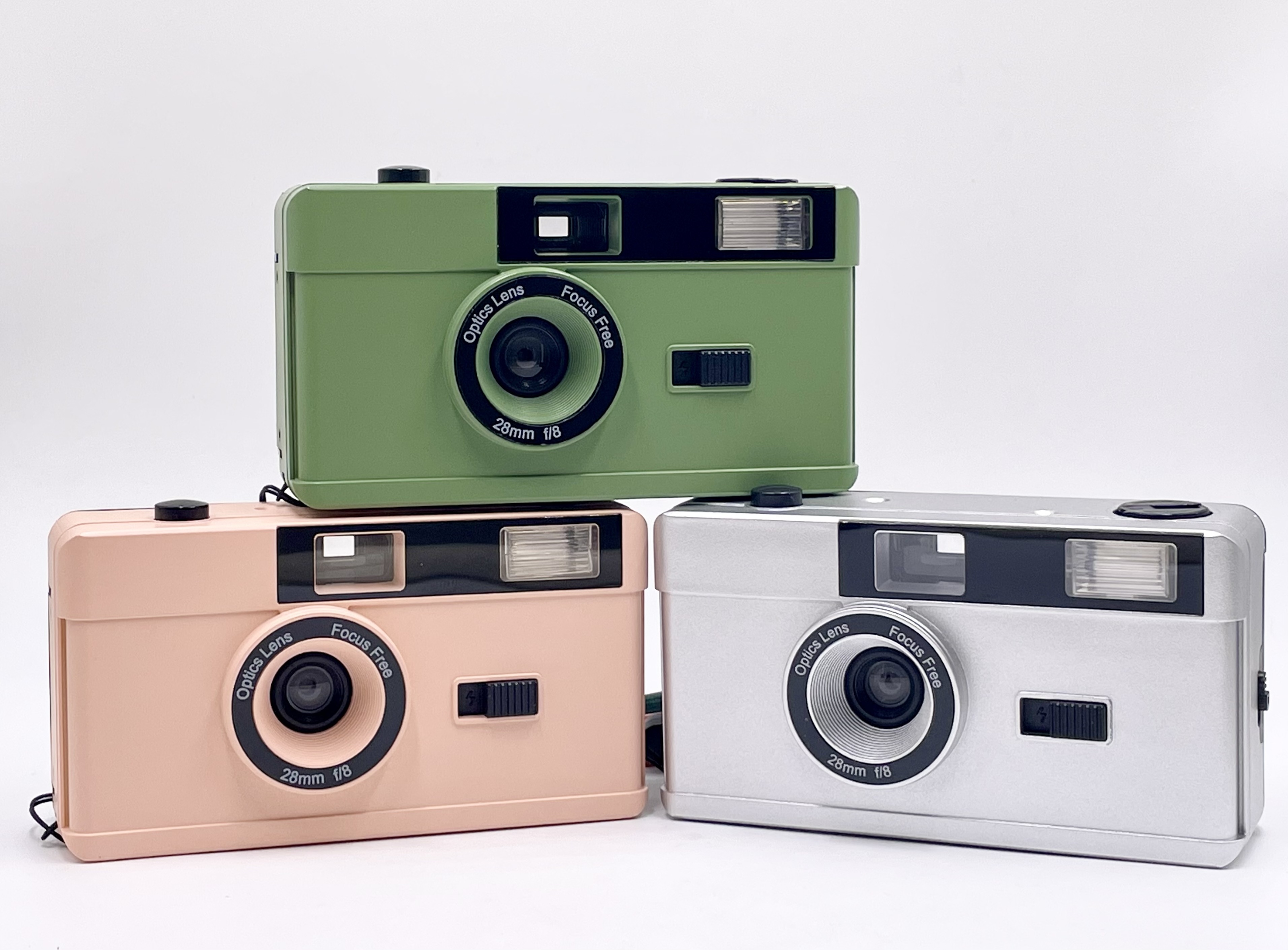 Premium Oem Colorful Reloadable Non Disposable White 35mm M35 Reusable Film Camera With Flash