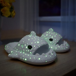 Most Popular Home Slippers For Summer EVA Shark Shoes Halloween Christmas Fluorescent Shark Slipper for Women Men