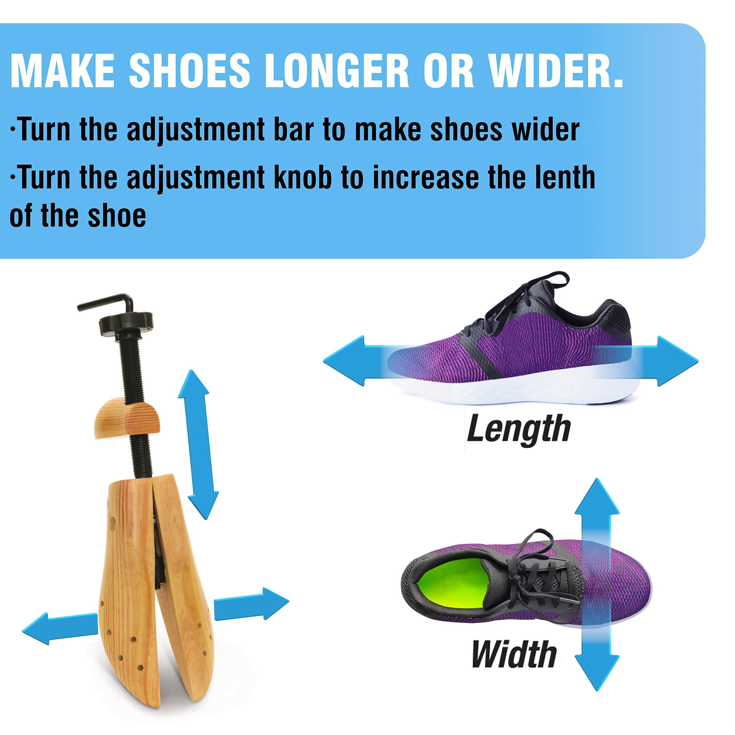 Shoe Stretcher Wooden Shoes Tree Shaper Rack Wood Adjustable Flats Pumps Boots Expander Trees Size S/M/L Man Women