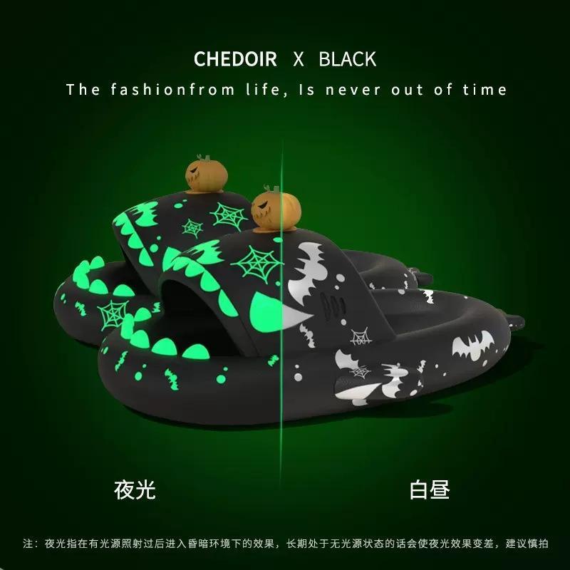 Top Selling Shark Shoes Fish Shaped Slides  EVA Sandals Funny Christmas Fluorescent Shark Slipper for Women Men Custom