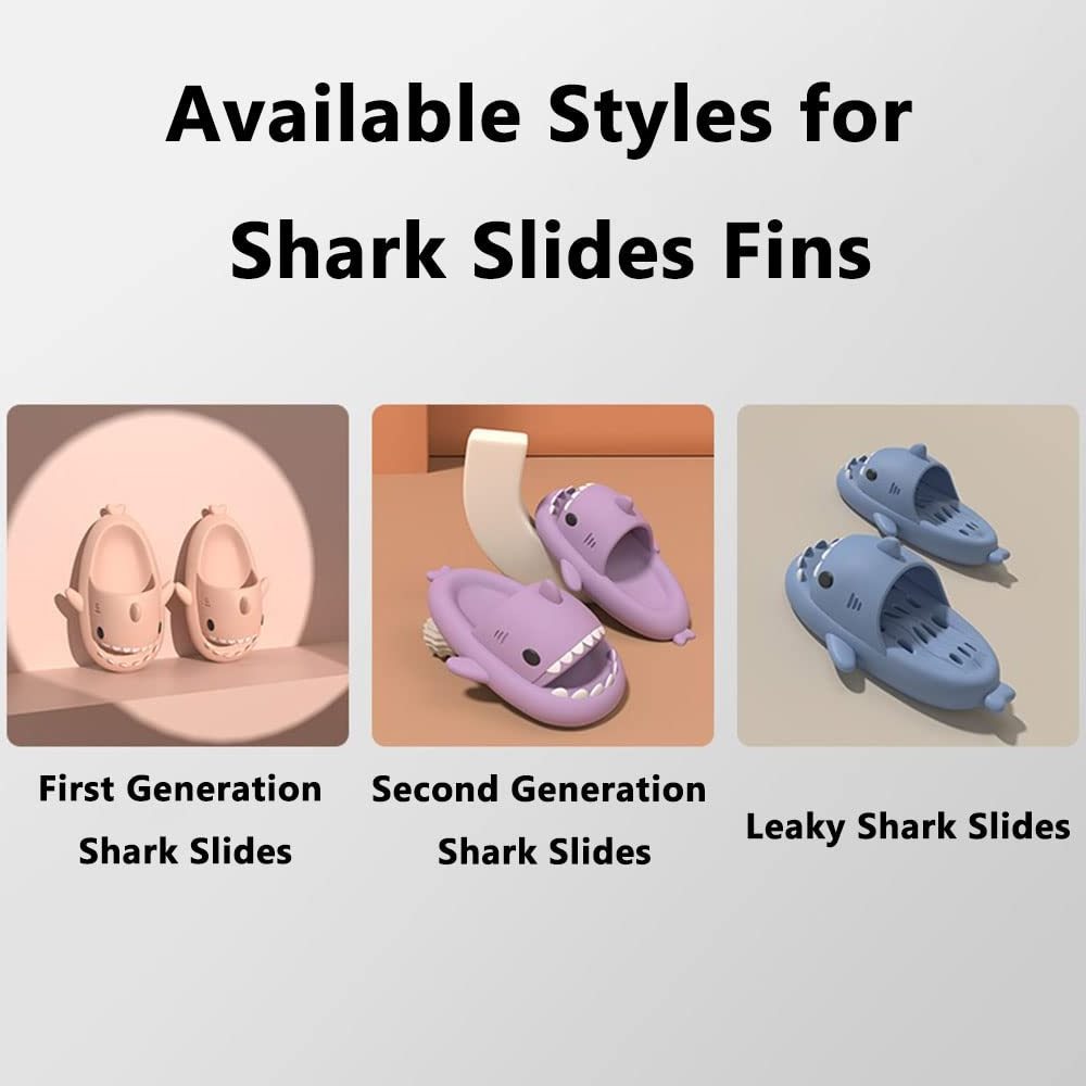 Newest Trend Shark Slippers Accessories Luminous Fin Detachable Adult Women Shark Slippers fins