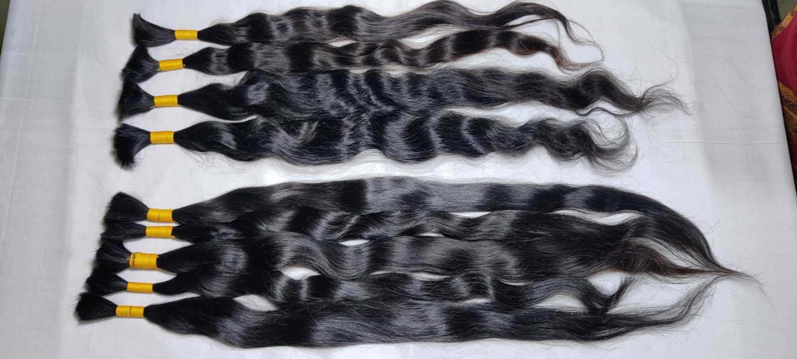 Buy South Indian Virgin Human Bulk Hair Extension Raw Indian Remy Natural Human Hairs Manufactures Supplier