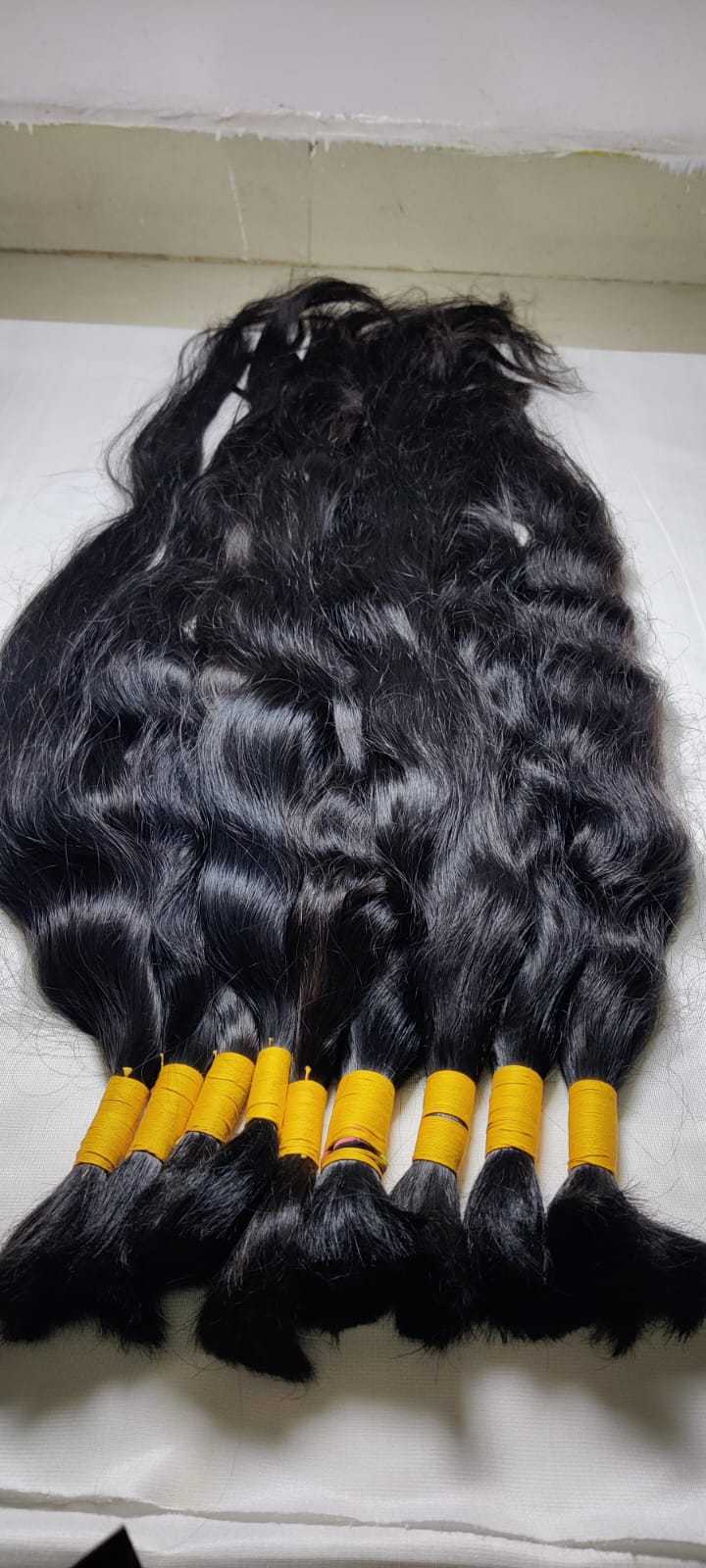 Buy South Indian Virgin Human Bulk Hair Extension Raw Indian Remy Natural Human Hairs Manufactures Supplier