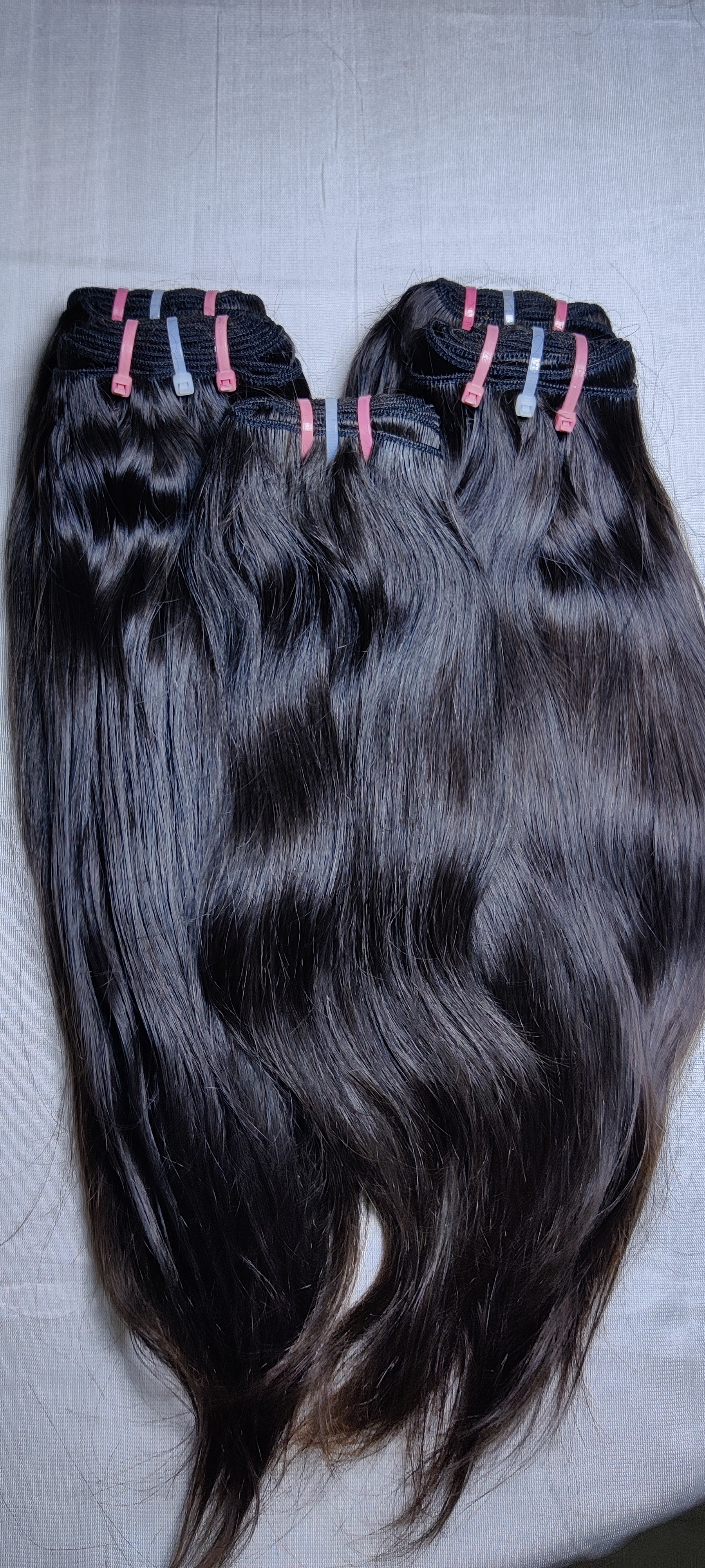 Raw virgin Human Weft Hair Bundles no tangle no shedding wavy bundle Indian human hair Raw hair