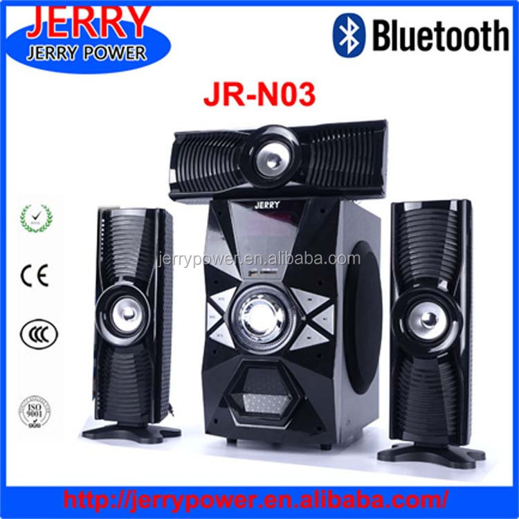 China factory wholesalers Jerrypower JR-N03 3.1 channels surround home theater system speaker with USB FM SD card