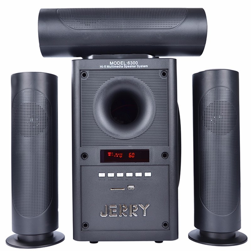 AC 220V and DC 12V power USB SD FM 3.1 JERRY speaker for computer 3.1 surround system / multimedia JERRY speakers 3.1