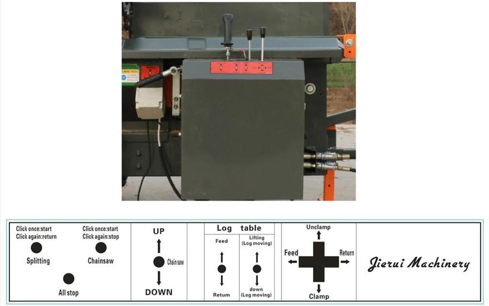 20T Cheap Firewood cutting machine log wood processor automatic professional saw firewood processor with wide conveyor