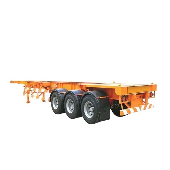 Factory Price multi-purpose vehicle 50 tons 3-axle container chassis 40 foot skeleton semi trailer truck