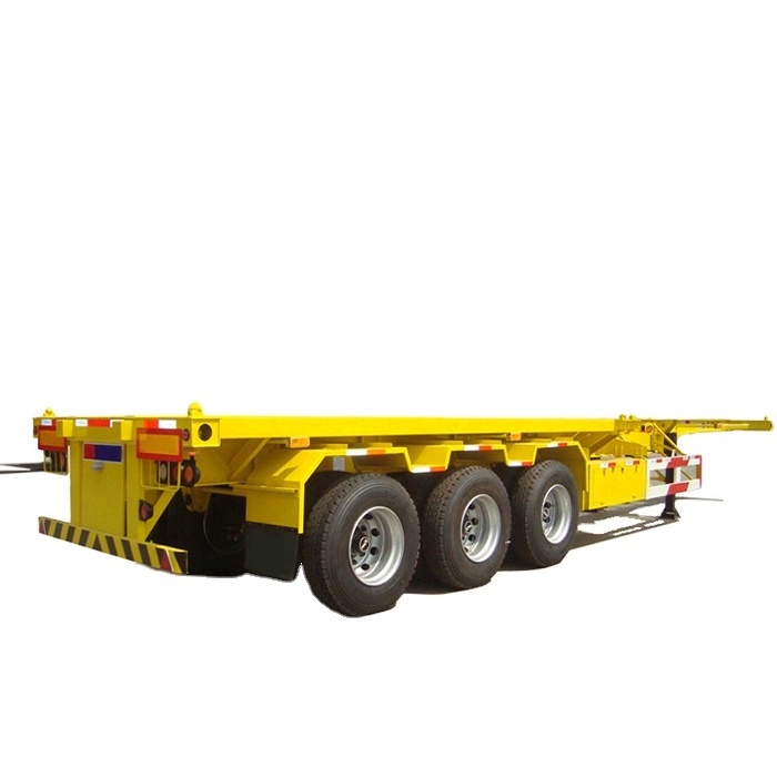 Factory Price multi-purpose vehicle 50 tons 3-axle container chassis 40 foot skeleton semi trailer truck