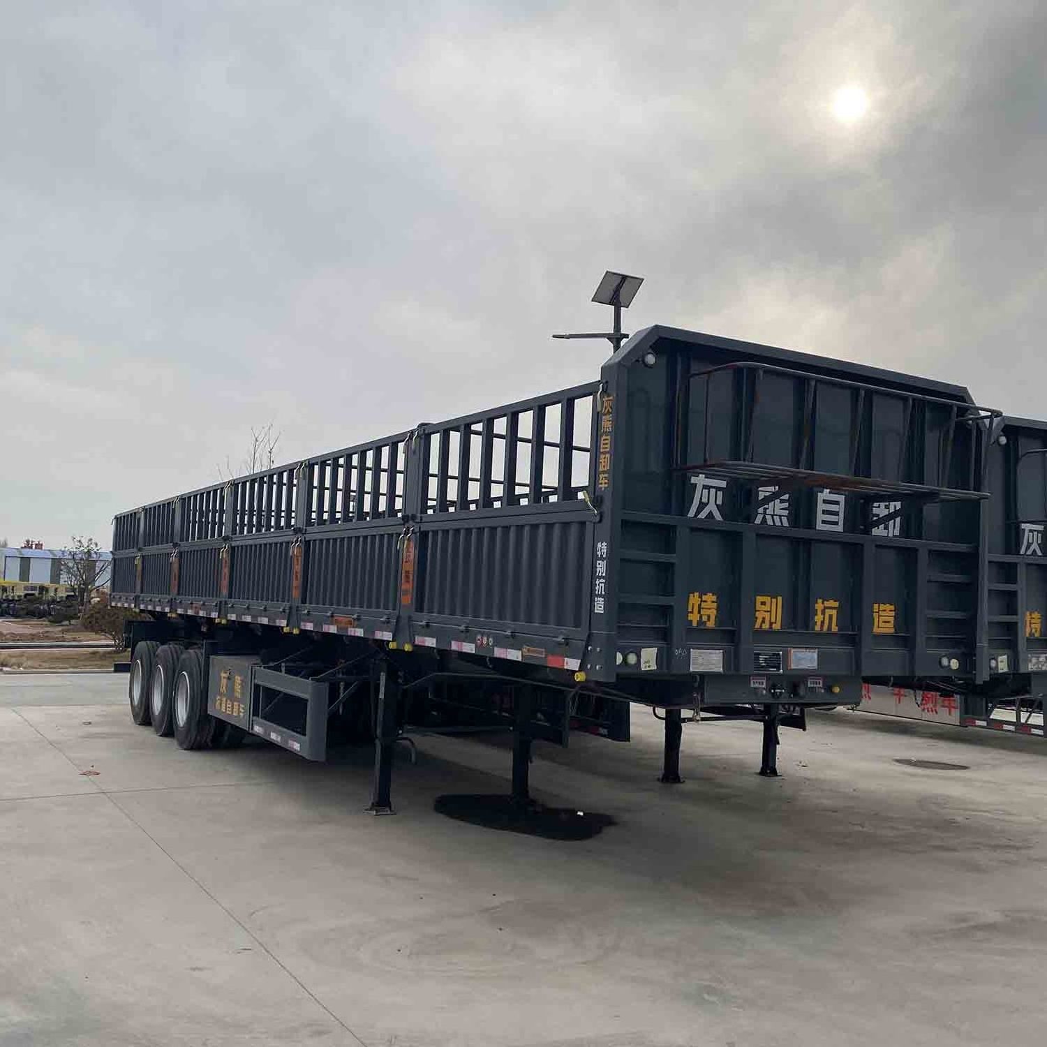 Shandong JERRY animal fence transport trucks used cattle trailers for sale animal square transport fence semi trailer