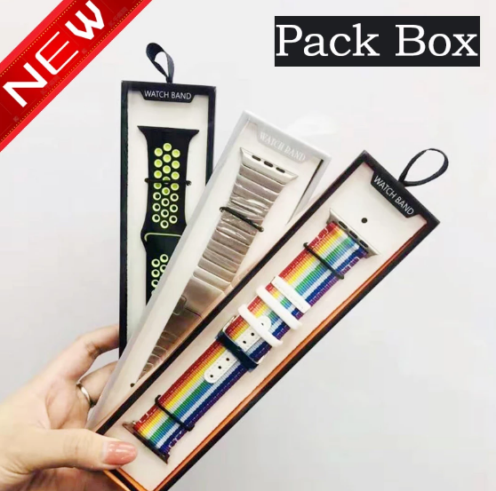 Simple Watch Strap Box Case for Apple Watch Band 6 5 4 3 Box Paper Pack 38/40/42/44MM for iWatch series Band 20MM 22MM