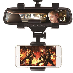 Universal Car Phone Holder Car Rearview Mirror Mount Phone Holder 360 Degrees GPS Smartphone Stand For iPhone Samsung