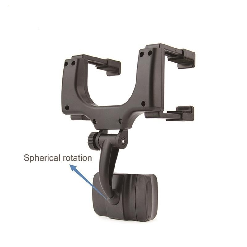 Universal Car Phone Holder Car Rearview Mirror Mount Phone Holder 360 Degrees GPS Smartphone Stand For iPhone Samsung