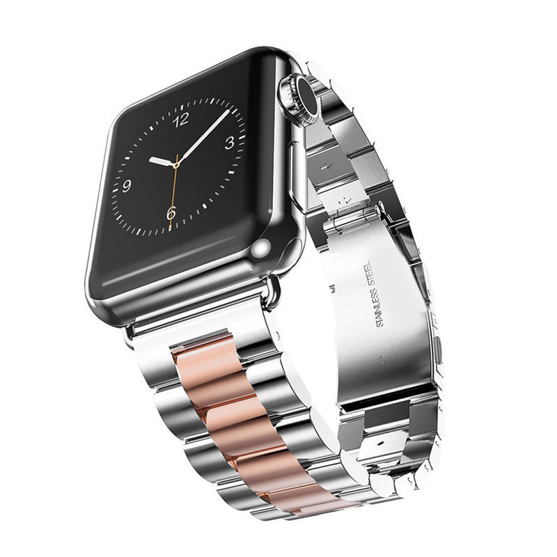 Good Quality Watch Bands For iWatch Stainless Steel Sport Strap For Apple Watch Bands 40mm 38mm 42mm Charm Metal Link Bracelet