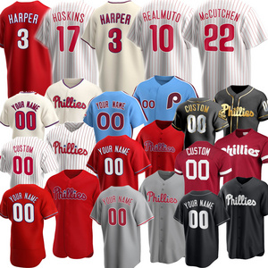 Custom Philadelphia Mens Women Phillie Baseball Jersey 10 JT Realmuto Bryce 3 Harper 10 Darren Daulton 17 Rhys Hoskins