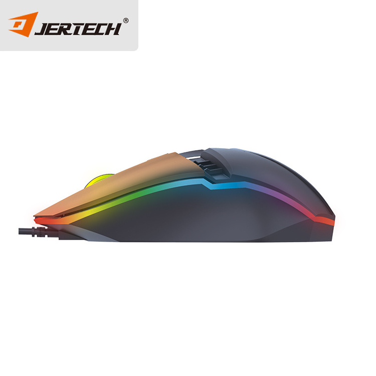 Jertech JR800 Gamer 6 Buttons Gaming Mouse Electronic Sports Professional E-Sport Mouse macro programming Mechanical Mouse