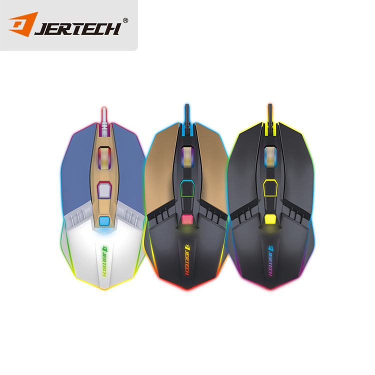 Jertech JR800 Gamer 6 Buttons Gaming Mouse Electronic Sports Professional E-Sport Mouse macro programming Mechanical Mouse