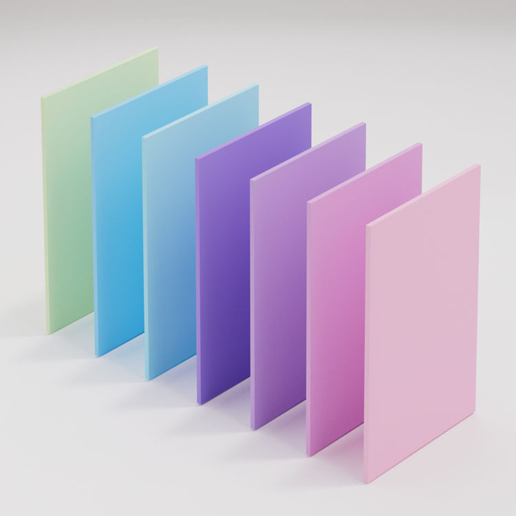 Pastel Acrylic sheet rainbow colors 3mm 5mm 6mm 1/8