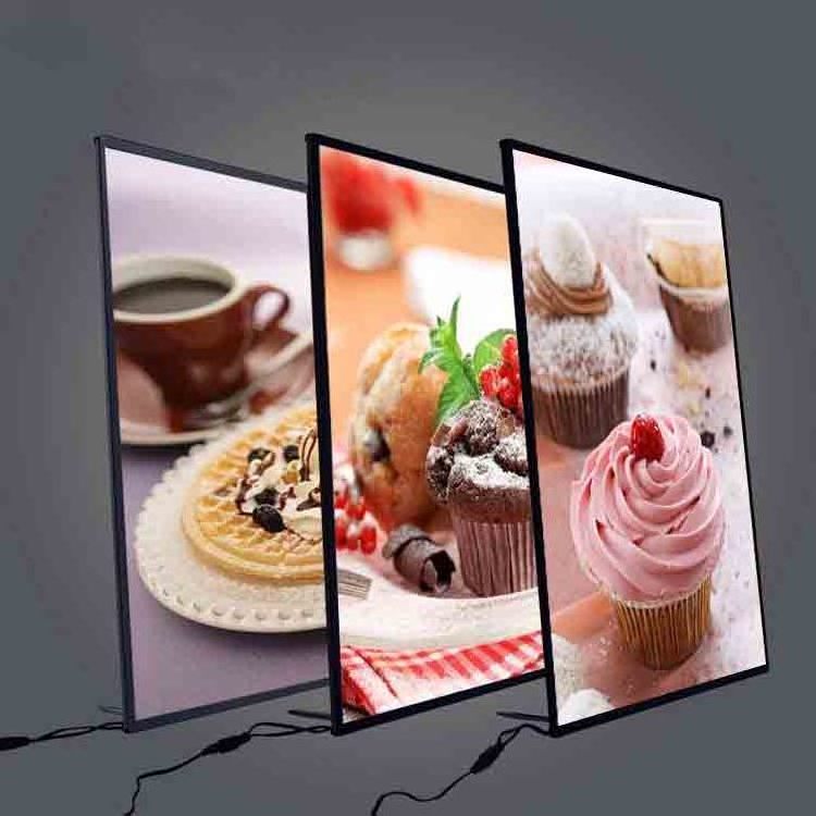 led slim panel light box Square Advertising frame illuminated outdoor poster aluminium frame for advertising sign board