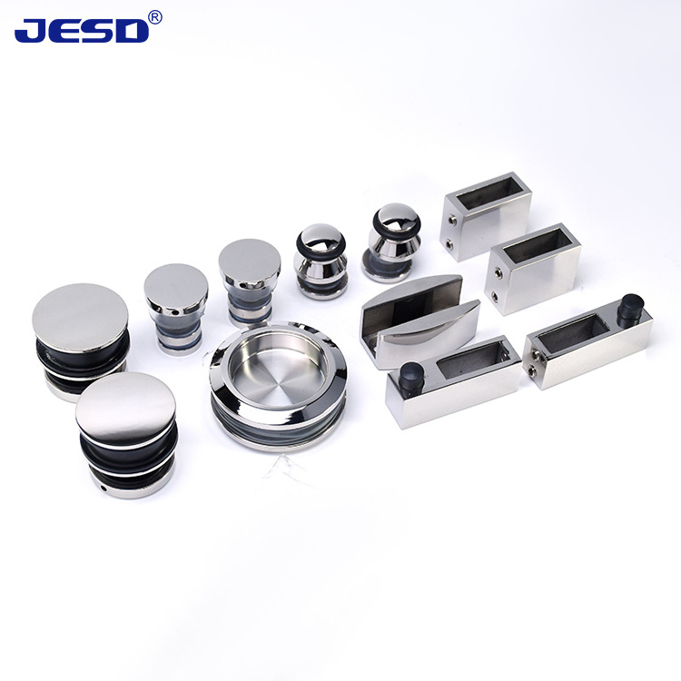 2024 New Hardware Glass System Set SSS 304 Silver Glass Shower Door Hardware Bathroom Shower Door Kits Shower Door System