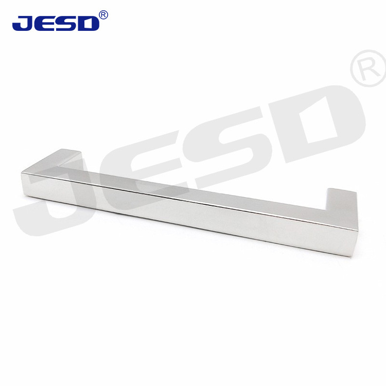 Manufacturer Direct Sales Furniture Hardware Fittings Stainless Steel Square Type Drawer Desk Handle Cabinet Door Pull  Handles