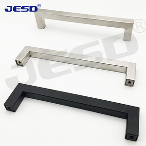 Manufacturer Direct Sales Furniture Hardware Fittings Stainless Steel Square Type Drawer Desk Handle Cabinet Door Pull  Handles