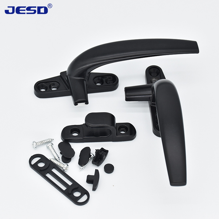 Good price  7-Shape Furniture handle door and window hardware casement window lock handle  Zinc Alloy Handle For Many Type