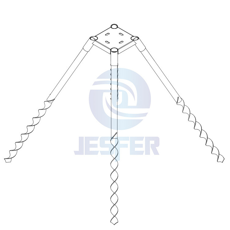 Best quality commercial helical piles foundation screw for deck