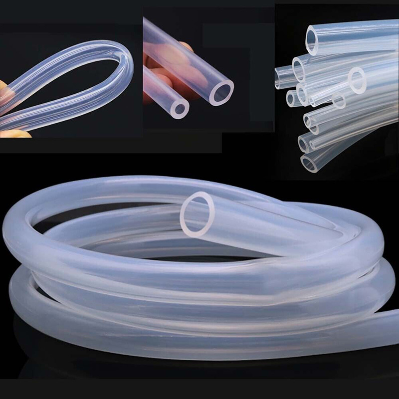 Custom Food Grade Clear Transparent Silicone Rubber Hose 4 5 6 8 9 10 12 13 14 16mm Outer Diameter Flexible Silicone Tube