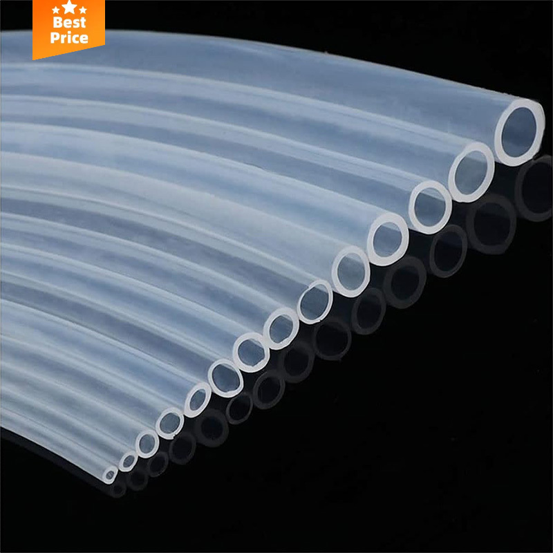 Custom Food Grade Clear Transparent Silicone Rubber Hose 4 5 6 8 9 10 12 13 14 16mm Outer Diameter Flexible Silicone Tube