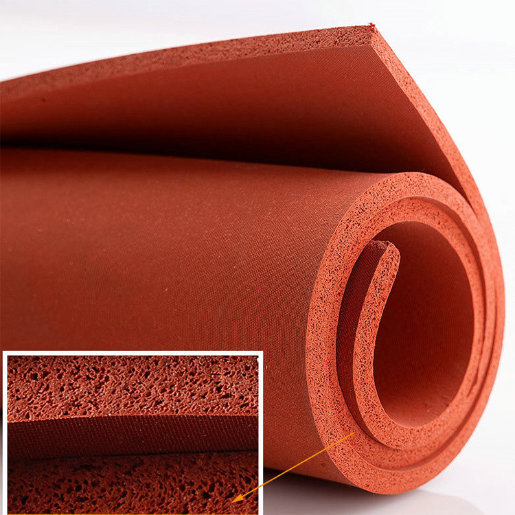 High temperature rubber foam sheets/flexibility silicone foam sheets