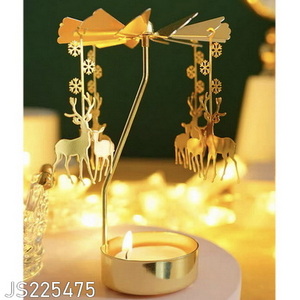 Home Decor Metal Candle Holder Spinner Rotating Tea Light Removable Iron Candle Holder Spinner